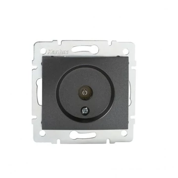 KANLUX DOMO 01-1290-041 Antenna csatlakozó aljzat, grafit (24919)