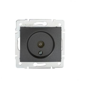 KANLUX DOMO 01-1290-041 Antenna csatlakozó aljzat, grafit (24919)