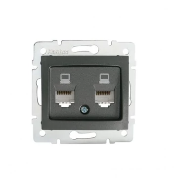 KANLUX DOMO 01-1410-041 Dupla adatcsatl.aljzat, grafit (24932)