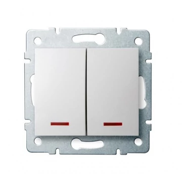 KANLUX LOGI 02-1120-102 Jelzőfényes csillárkapcsoló, fehér (25079)