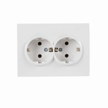KANLUX LOGI 02-1270-102 Dupla dugalj komplett, fehér (25095)