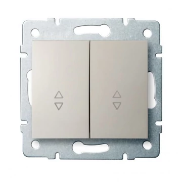KANLUX LOGI 02-1060-103 Dupla alternatív kapcsoló, krém (25133)