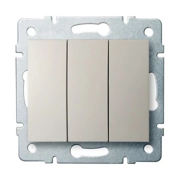 KANLUX LOGI 02-1090-103 Hármas csillárkapcsoló, krém (25136)