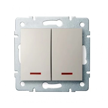 KANLUX LOGI 02-1120-103 Jelzőfényes csillárkapcsoló, krém (25139)