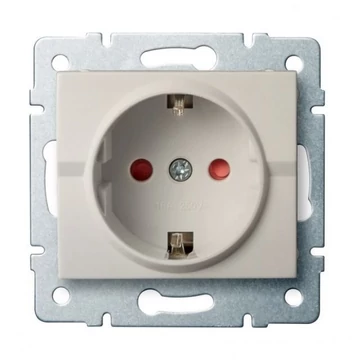KANLUX LOGI 02-1240-103 Dugalj gyermekvédelemmel, krém (25148)