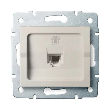 KANLUX LOGI 02-1370-003 Telefon csatlakozó aljzat, krém (25165)