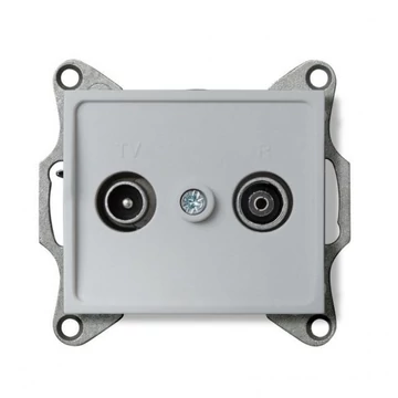 KANLUX LOGI 02-1320-043 Antenna csatlakozó aljzat, ezüst (25218)