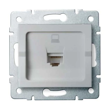 KANLUX LOGI 02-1390-043 Adatcsatlakozó aljzat, ezüst (25226)
