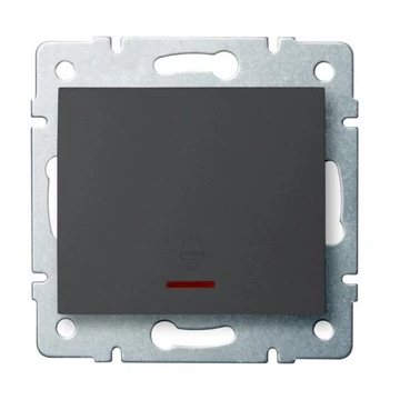 KANLUX LOGI 02-1030-141 Csengő nyomókapcsoló, grafit (25249)