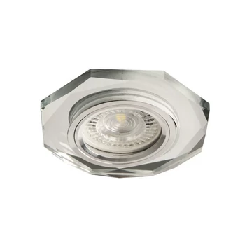 KANLUX MORTA OCT-SR dekorációs keret spotlámpához, 90x98mm, ezüst (26714)