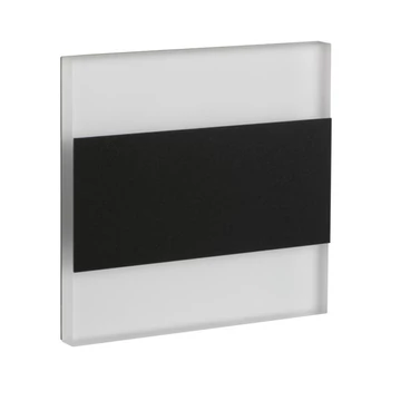 KANLUX TERRA LED B-NW lépcsővilágító lámpa, 12 DC, 75x75mm, 0.8W, 14 lm, 4000 K, fekete (26848)