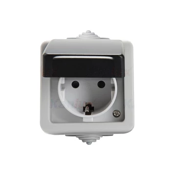 KANLUX TEKNO 05-1240-143 Schuko csatlakozóaljzat érintkezés védelemmel (27130)