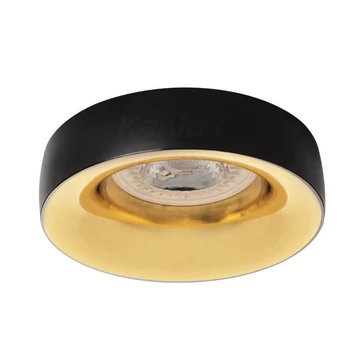 KANLUX ELNIS L B/G dekorációs keret spotlámpához, Ø98mm, fekete/arany (27810)