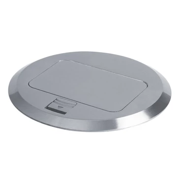 KANLUX BIURO+ 04-0042-100 padlódoboz, POP-UP fém kerek 1+1/2xM45, Ø150mm, alumínium (28311)