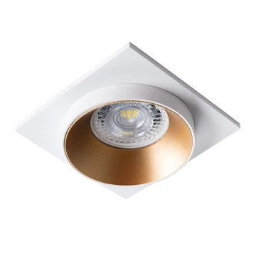 KANLUX SIMEN DSL W/G/W dekorációs keret spotlámpához, 92x92mm, fehér/arany/fehér (29135)