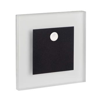 KANLUX APUS LED PIR B-NW lépcsővilágító lámpa, mozgásérzékelővel, 0,8W, 14lm, 4000K, fekete (29856)