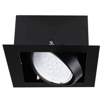 KANLUX MATEO ES DLP-150-B szögletes beltéri álmennyezeti lámpa, max 25W, GU10, fekete (32930)