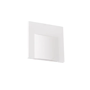 KANLUX ERINUS LED L W-WW lépcsővilágító lámpa, 0.8W, 75x75mm, 15 lm, 3000 K, fehér (33320)