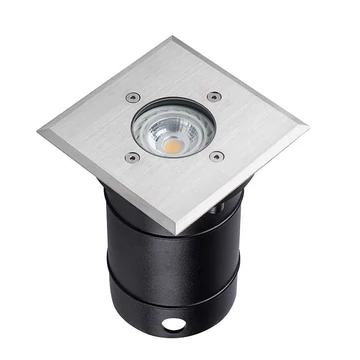 KANLUX BERG DL-10L járófelületbe süllyeszthető lámpa GU10 szögletes 10W IP67 acél (7173)