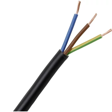 H03VV-F 3G 0,75 mm2 (Black/Fekete) coil, MT 3x0,75 (300/300V) PVC tömlővezeték (20219619)