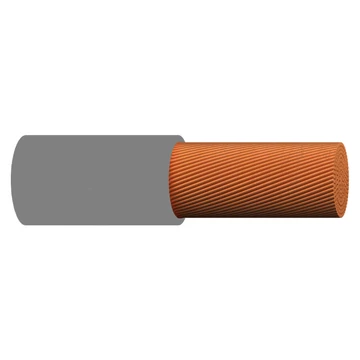 H07V-K 1,5 mm2 szürke, Mkh, (1KV), sodrott Cu-vezető, PVC-érszigeteléssel (20210062)
