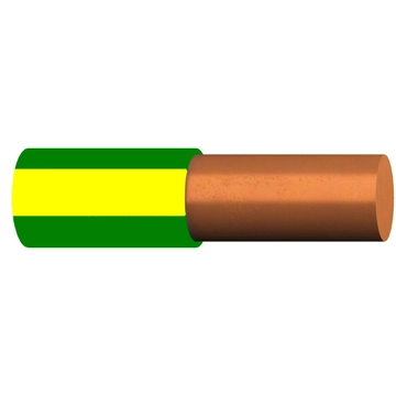 PRYSMIAN H07V-U 1,5 zöld-sárga (box), MCu, (1KV), tömör Cu-vezető, PVC-érszigeteléssel (100m) (20210289)