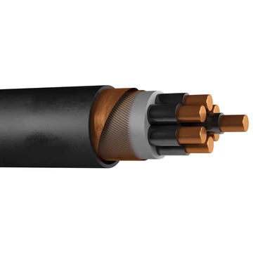 NYCY-O 4x 1,5 mm2 RE/ 1,5, árnyékolt földkábel réz vezetővel, tömör erű (0,6/1kV) (20210893)