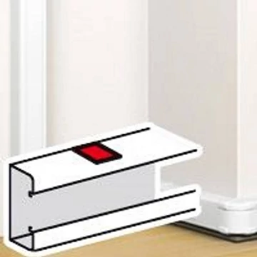 LEGRAND DLP takaróelem bepattintható kábelcsatornához, 80 x 50 mm, fehér (075666)