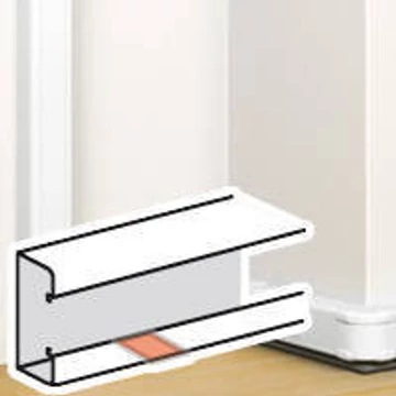 LEGRAND DLP takaróelem bepattintható kábelcsatornához, 105 x 50 mm, fehér (075667)