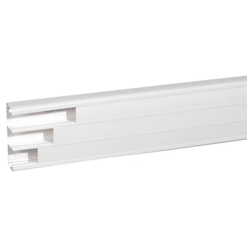 LEGRAND DLP antimikrobiális kábelcsatorna 180x50 mm, hajlékony fedéllel, 3 rekeszes, fehér (075704)