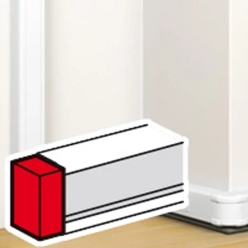LEGRAND Végzáró 80x50 mm antimikrobiális csatornához (075705)
