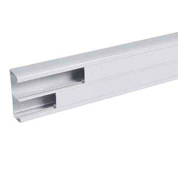 LEGRAND DLP-S kábelcsatorna 130×50 mm, hajlékony fedéllel, bepattintható 45-ös szerelvényhez, szürke (075802)