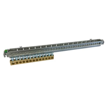 LEGRAND PractiboxS 18 modul/sor-os szekrényhez, 1 x (1x25mm² + 12x16mm²) csupasz PE elosztókapocs szigetelt tartóval; Icc=10 kA (134804)