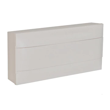 LEGRAND PractiboxS 1 sor 22 modul, falon kívüli kiselosztó(650°C), fehér ajtóval, védőföld és nulla elosztókapoccsal (137205)