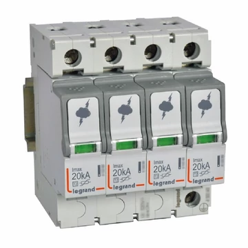 LEGRAND Túlfeszültség-levezető T2 20KA 4P (412223)