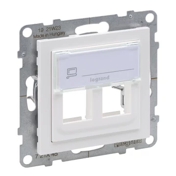 LEGRAND Suno kettős keystone adapter, fehér (721145)