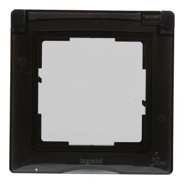 LEGRAND Suno 1-es keret, IP44, fekete (721444)