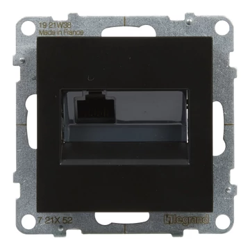 LEGRAND Suno RJ45 Cat.6 UTP csatlakozóaljzat, fekete (721452)