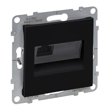 LEGRAND Suno RJ45 Cat.6A UTP csatlakozóaljzat, fekete (721454)