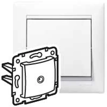 LEGRAND Valena TV antenna-csatlakozóaljzat végzáró, 1,5dB fehér (774429)