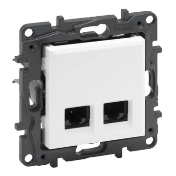 LEGRAND Niloé Step 2xRJ45 Cat.5E FTP aljzat, fehér (863158)