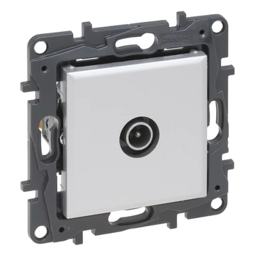LEGRAND Niloé Step TV csillagpontos aljzat, végzáró (1,5 dB), alumínium (863374)