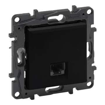 LEGRAND Niloé Step RJ45 Cat.6 UTP aljzat, fekete (863563) (863563B)