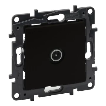 LEGRAND Niloé Step TV csillagpontos aljzat, végzáró (1,5 dB), fekete (863574)