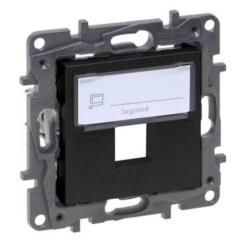 LEGRAND Niloé Step keystone adapter, fekete (863587)