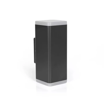 LUMAX Oldalfali LED lámpatest KRONA, 12W, 560lm, 230V/AC, 4000K, IP65, sug.szög:120°, kétirányú, négyzet (LMX-LIL122)