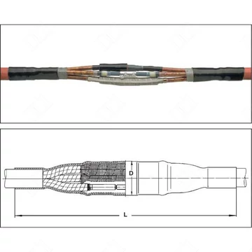 RAYCHEM POLJ-24/3x120-240-1x 24kV Átmeneti összekötő készlet egyerű és háromerű kábelre, 120-240mm (SMOE-63576) (1300106021) (CF6672-000)