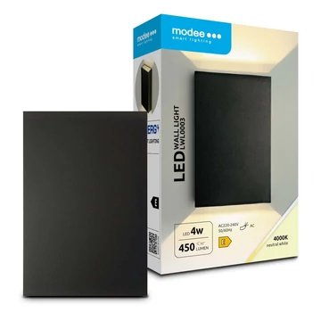 Modee LED Fali Lámpa (LWL0003) 4W IP65 83x123x30mm 4000K (450 lumen) (ML-LWL0003)