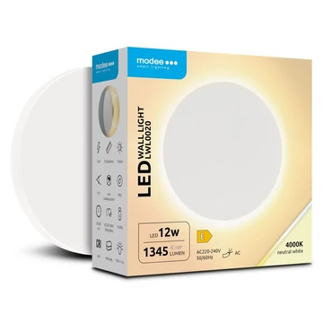Modee LED Fali Lámpa (LWL0020) 12W IP65 D160x60mm 4000K (1345 lumen) Fehér (ML-LWL0020)