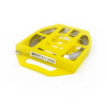 METZ C923Y Band-it rozsdamentes szalag műanyag táskában, 9,53x0,60mm 30m sárga (C923Y)